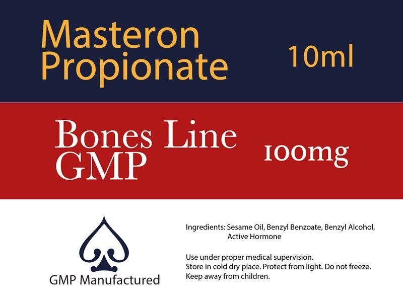 Masteron Propionate GMP Bones Line 100mg 10ml - Naps Gears